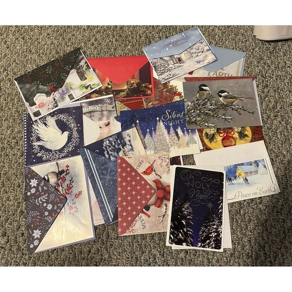 Lot of 20 VTG Christmas cards New Peace Cardinal's All New